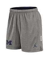 Jordan Men's Navy/Heather Gray Michigan Wolverines Player Shorts