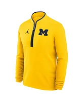 Jordan Men's Maize Michigan Wolverines Victory Half-Zip Sweatshirt