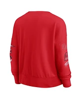 Fanatics Women's Red Detroit Wings Go Team Pullover Sweatshirt