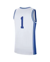 Nike Men's 1 White Duke Blue Devils Home Replica Jersey