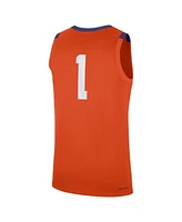 Nike Men's 1 Orange Clemson Tigers Road Replica Jersey