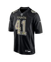 Nike Men's Alvin Kamara Carbon Black New Orleans Saints Fashion Game Jersey