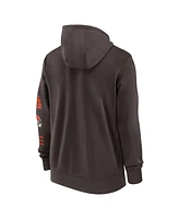 Nike Men's Brown Cleveland Browns Club Full-Zip Hoodie Jacket