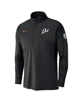 Nike Men's Black Detroit Pistons 2024/25 City Edition Authentic Coaches Performance Half-Zip Top