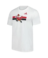 Adidas Men's White Louisville Cardinals Icon Pre-Game T-Shirt