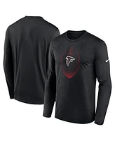 Nike Men's Black Atlanta Falcons Legend Icon Long Sleeve T-Shirt