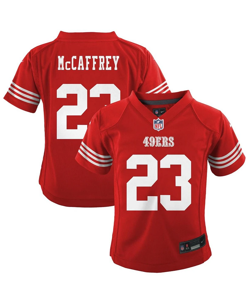 Nike Baby Boys and Girls Christian McCaffrey Scarlet San Francisco 49ers Team Player Game Jersey