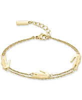 Lacoste Crocodile Charm Chain Bracelet