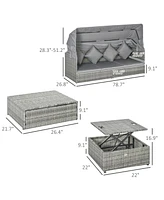 Slickblue 4-Piece Outdoor Sofa Set for Stylish and Comfortable Patio Seating