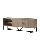 Slickblue Tv Media Entertainment Console for Stylish and Organized Living Room Storage