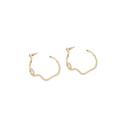 Party Stone Hoop Earring