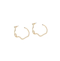 Party Stone Hoop Earring