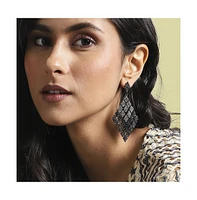 Sohi Ombre Rhombus Drop Earrings