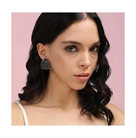 Intricate Triangle Stud Earrings