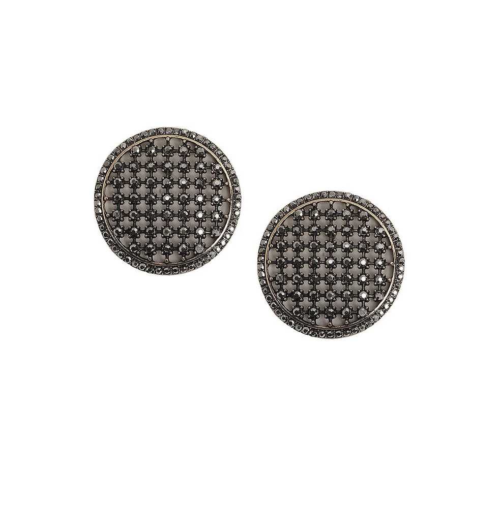 Maxi Intricate Circular Stud Earrings