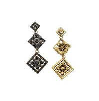 Sohi Embellished Diamond Drop Earrings