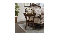 Slickblue Charming Wood Round End Table for Stylish and Functional Living Spaces