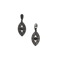 Crystal Hanging Eye Drop Earrings