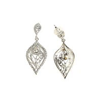 Intricate Leaf Drop Earrings