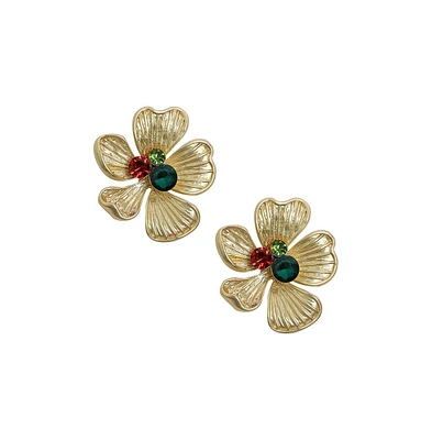 Sohi Luminous Petal Stud Earrings