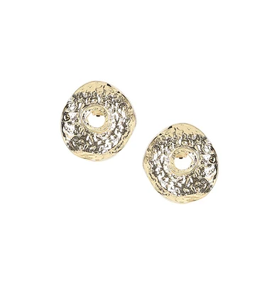 Sohi Dented Halo Stud Earrings