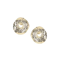 Sohi Dented Halo Stud Earrings