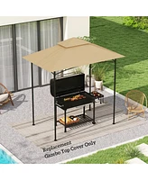 Outsunny 5' x 8' Grill Gazebo Canopy Replacement Cover Only,