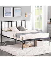 gaomon Queen Bed Frames, Queen Size Bed Frames with Metal Headboard