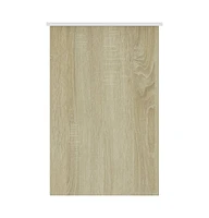 vidaXL Desk White and Sonoma Oak 39.4"x19.7"x29.9" Engineered Wood