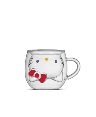 JoyJolt Hello Kitty 3D Double Wall Coffee Mug