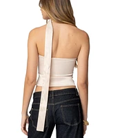 Edikted Womens Strapless Two Piece Scarf Top