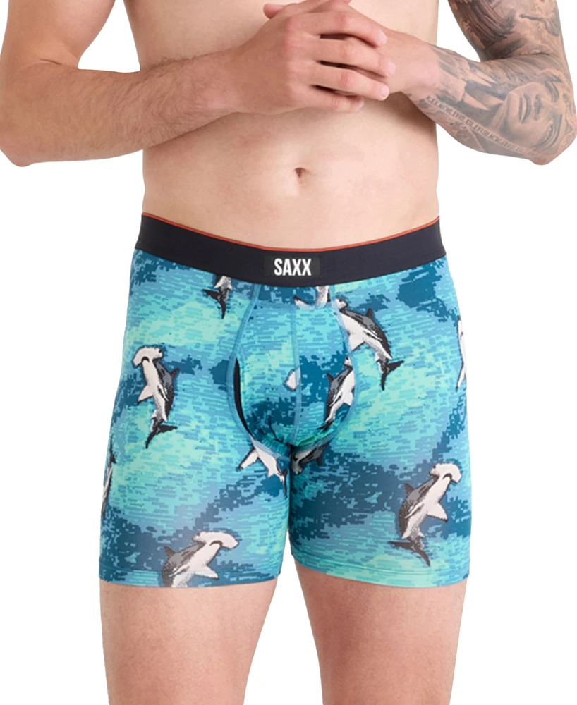 Saxx Men's Multi-Sport Printed Mesh Boxer Briefs