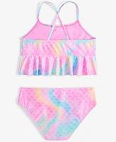 Breaking Waves Big Girls Peplum Tankini Top & Scoop Bottom Swimsuit