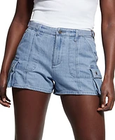 Guess Women's Amara Denim Cargo Shorts