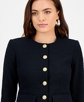 I.n.c. International Concepts Petite Parisian Tweed Jacket, Exclusively at Macy's