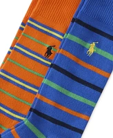 Polo Ralph Lauren Men's 2-Pk. Bright Repp Stripe Slack Socks