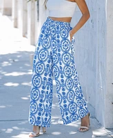 Cupshe Women's Summer Lovin' Drawstring Wide-Leg Pants