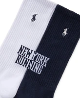 Polo Ralph Lauren Men's 2-Pk. New York Running Crew Socks