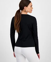 I.n.c. International Concepts Petite Dolman-Sleeve Surplice-Neck Top, Exclusively at Macy's