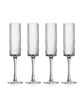 Godinger Sullivan Street Fluted Champagne Glasses, Set of 4