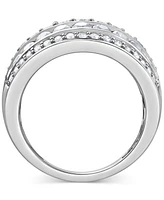 Diamond Multirow Diamond Statement Ring (2 ct. t.w.) in 14k White Gold