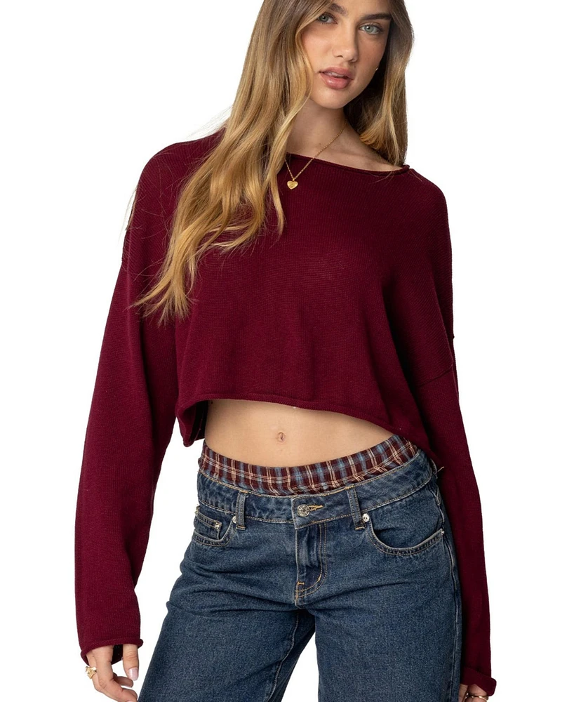 Edikted Women's Shyrah Oversized Knit Top