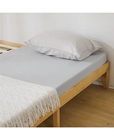 Slickblue Basic Wooden Bed Frame for Bedroom with Sturdy and Simple Design