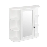 Slickblue 3-Tier Wall Mounted Bathroom Cabinet with Mirror and Adjustable Shelves