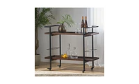 Slickblue Chic Bar Cart for Stylish and Convenient Drink Storage and Serving