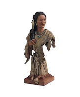 Fc Design "2-pc Set" 12"H Indian Woman Bust Statue Native American Figurine Statue Ornament Home Room Office Decor and Perfect Ideas for Housewarming,