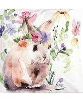 C&F Home Flowers Bunny Ii Spring Throw Pillow