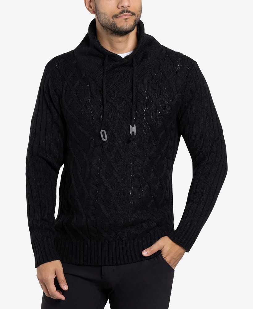 X-Ray Men's Shawl Neck Knit Sweater