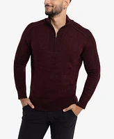 X-Ray Men's Quarter-Zip Pullover Sweater