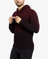 X-Ray Men's Color Blocked Hooded Sweater